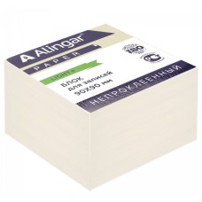 Блок бумажный для записей Alingar "Эконом", 9*9*4,5 см, непроклееный AL7258