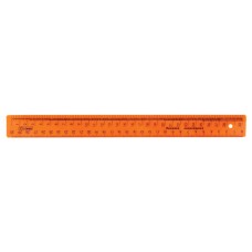 Линейка закройщика 30см NEON оранжевая СТАММ ЛН710
