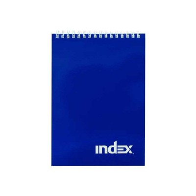 Блокнот INDEX, серия Office classic, на гребне, синий, кл., ламиниров. обл., ф. А5, 40 л. INDEX A16418
