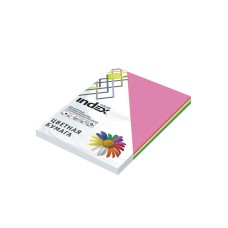 Бумага цветная, Index Color, 80гр, А4, 5х50 (22,57,68,77,29), 250л INDEX COLOR 00-00023593