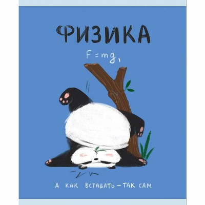 Тетрадь А5 48л "Панда. Физика" КанцЭксмо ТТКЛ489007