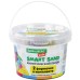 Песок для лепки кинетический BRAUBERG KIDS, песочный, 500 г, 2 формочки, ведерко, 665094