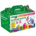 Пластилин-тесто для лепки BRAUBERG KIDS, 34 шт., 1700 г, 2 стека, 10 формочек, 4 штампика, 1 скалка, 10 пакетиков для хранения, 106723