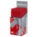 Ручка шариковая ErichKrause Slender Stick Grey 0.7, Super Glide Technology, цвет чернил красный  63085