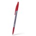 Ручка шариковая ErichKrause Slender Stick Grey 0.7, Super Glide Technology, цвет чернил красный  63085