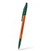 Ручка шариковая ErichKrause Slender Stick Orange 0.7, Super Glide Technology, цвет чернил зеленый  63092