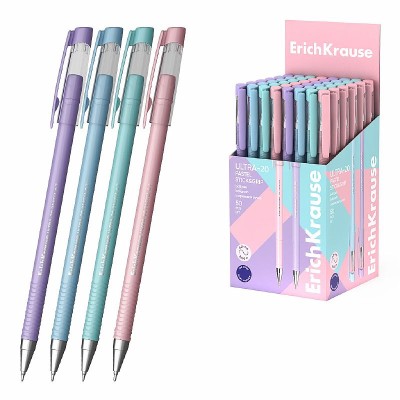 Ручка шариковая ErichKrause ULTRA-20 Stick Pastel 0.7, Super Glide Technology, цвет чернил синий  63111