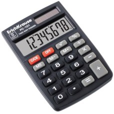 Калькулятор карманный 8-разрядов ErichKrause PC-101 Classic, черный 1шт 40101