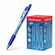 Ручка шариковая автоматическая ErichKrause JOY® Matic&Grip Original 0.7, Super Glide Technology, цвет чернил синий  43346