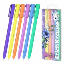 Набор из 6 ручек гелевых ErichKrause Paradise Stick Pastel Bloom 0.5, цвет чернил ассорти  61311