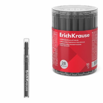 Грифели ErichKrause для механических карандашей 2.0 мм, HB  48773