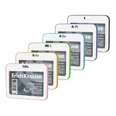 Бейдж горизонтальный ErichKrause книжка, размер вставки 85х54 мм, ассорти, в пакете 62101