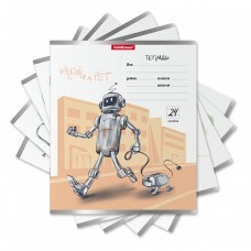 Тетрадь школьная ученическая ErichKrause® Robolife, 24 листа, линейка 53731