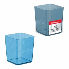 Подставка настольная пластиковая ErichKrause® Base, Glitter, голубая 53240