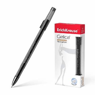 Ручка гелевая ErichKrause Gelica® Stick Original 0.5, цвет чернил черный  45472