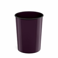 Корзина для бумаг литая пластиковая ErichKrause® Marsala, 13.5л, фиолетовая 1шт 58463