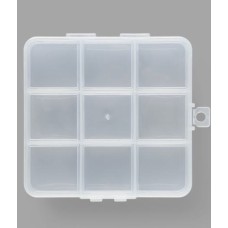 Органайзер для хран-я мелочей 10,2*10*1,8см 9 отд с подвесом прозрачный АУ 10820339