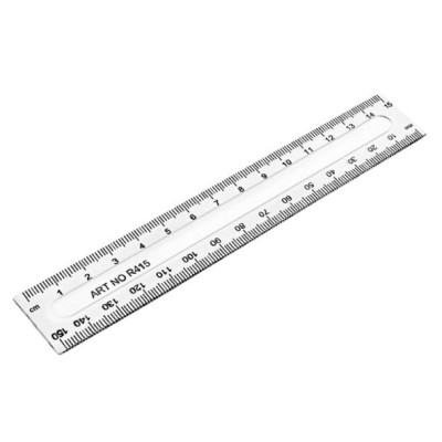 Линейка 15см пластик прозрачная 3171155