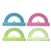 Транспортир 180*/10см NEON Cristal 4цвета МИКС 5471930