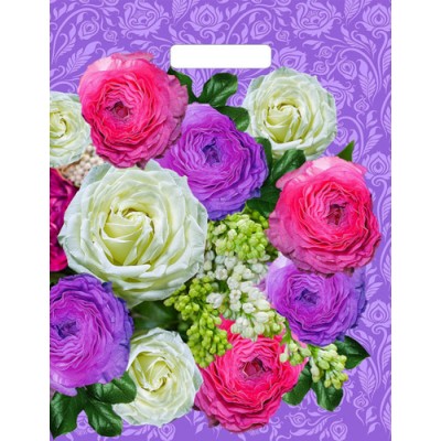 Пакет вырубной Букет для нее (40*31 см)  н00117603