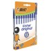 Ручки шариковые BIC "Cristal Original", НАБОР 10 шт., СИНИЕ, узел 1 мм, линия письма 0,32 мм, пакет, 830863