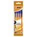 Ручки шариковые BIC "Orange Original", НАБОР 4 шт., СИНИЕ, узел 0,8 мм, линия письма 0,3 мм, пакет, 8308521