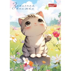 TМ"Profit"ЗАПИСНАЯ КНИЖКА А7 48л. КОТЁНОК В ПОЛЕ (48-1713) перепл. 7БЦ, глянц.ламинация 48-1713