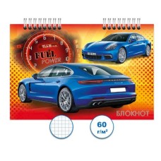 Блокнот спираль 120л А6 Авто 5 Бг120/12-5
