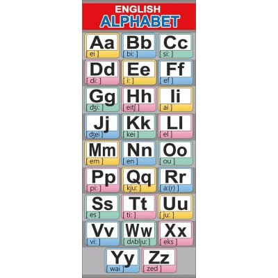 Магнитная закладка "Английский алфавит" 63.387.00