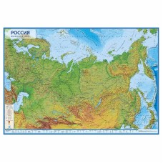 Карта РФ физическая интерактив М1:7,5млн 116*80 ламин GLOBEN КН053 420349