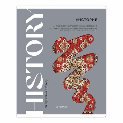 Тетрадь предметная 48л. ArtSpace "Коллаборация"- История, матовая ламинация, выб. лак 344482