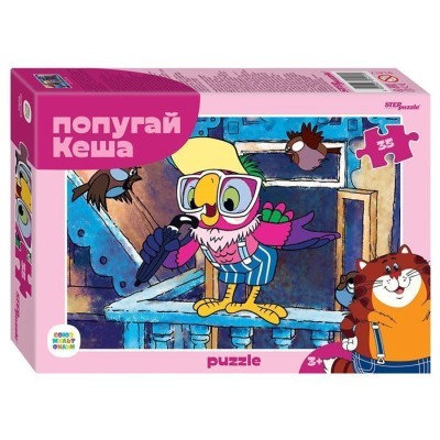 Пазл 35 Попугай Кеша 91417 Степ /9/ 734-682