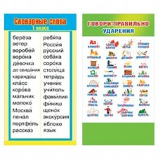 Шпаргалка "Ударения / Словарные слова" Мир поздравлений 089.739