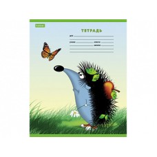 "ECO" Тетрадь 12л А5ф Класс "С" ЛИНИЯ на скобе серия -Из жизни ежиков- 062828 ТЛ1173