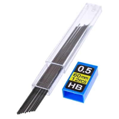 Грифели для механических карандашей (К-8207) d=0,5 mm, HB, 12 шт. ТМ "Profit" К-8207