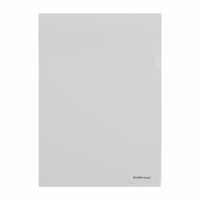 Папка-уголок пластиковая ErichKrause Fizzy Clear, A4, прозрачный 50150
