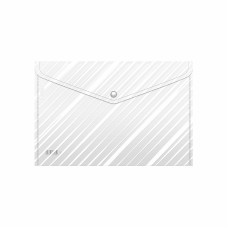 Папка-конверт на кнопке пластиковая ErichKrause Clear Lines, A4 59671