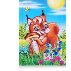 Пазл маленький Белочка 0+