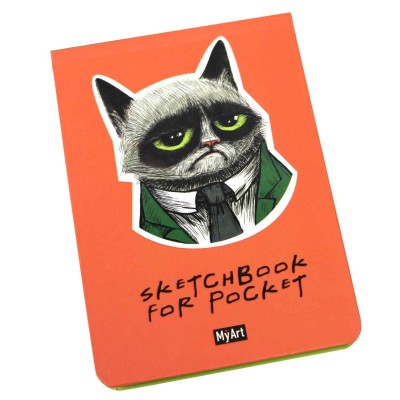 MyArt. Sketchbook for Pocket. Грустный котик 462-0-129-77386-7