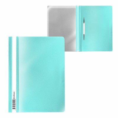 Папка-скоросшиватель пластиковая ErichKrause Diagonal Pastel Mint, A4, мятный 53511