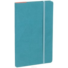 Книжка записная А5- 96л тв с резинкой "Bazar" бирюзовая ERICH KRAUSE 36766 126937