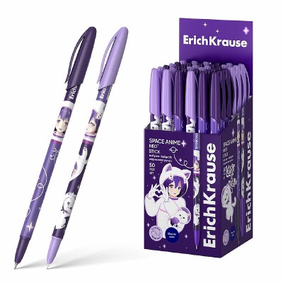 Ручка шариковая ErichKrause Neo® Stick Space Anime 0.7,  Super Glide Technology, цвет чернил синий 61014