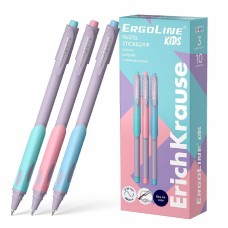 Ручка шариковая ErichKrause ErgoLine® Kids Stick&Grip Pastel 0.5, Super Glide Technology, цвет чернил синий  62037