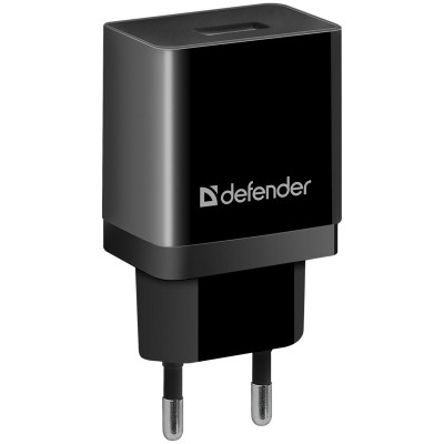 Зарядное устройство сетевое Defender EPA-10, 1хUSB, 2.1А output, пакет, черный 297721
