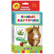 В лесу (Разв. карточки 0+), изд.: Росмэн, авт.: Котятова Н. И., серия.: Умные карточки 0+ 4680010499801