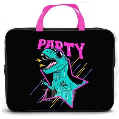 ПМД 2-20 Party dino -папка менеджера А4(ручка - тесьма),п/э с диз.,  350х265x45 мм