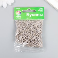 Набор пластиковых бусин "Астра", 3 мм, 25 гр, серый 9441951
