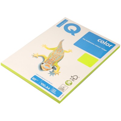 Бумага "IQ Color neon" А4, 80г/м2, 100л. (зелёный неон) Mondi 088829
