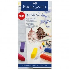 Пастель Faber-Castell "Soft pastels", 24 цвета, мини, картон. упаковка 285951