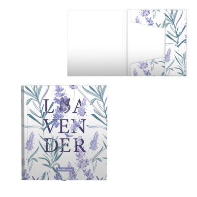 Папка для тетрадей на резинках пластиковая ErichKrause® Lavender, A5+  56681